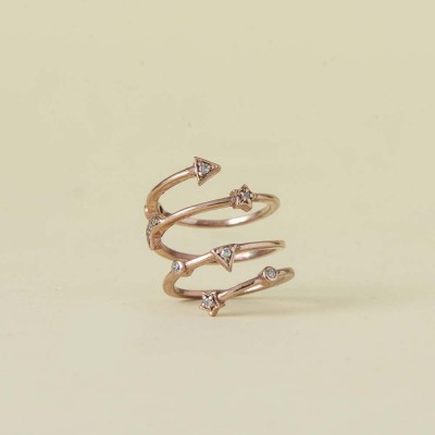  Wired Love Nail Ring