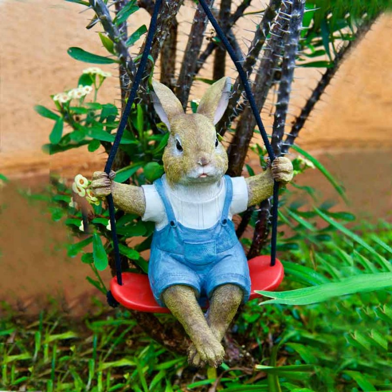 Rabbit on Swing