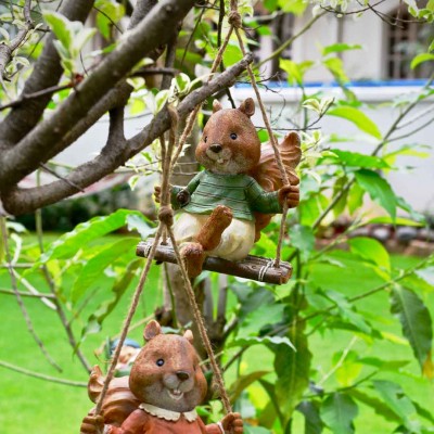 Squirrel on Swing