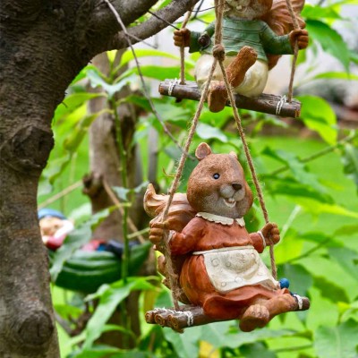 Squirrel on Swing