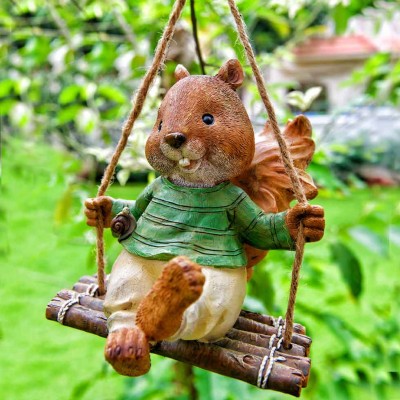 Squirrel on Swing