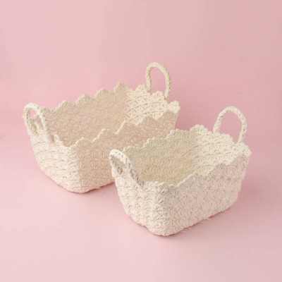 Elegant Lace Baskets  (Medium and Large)