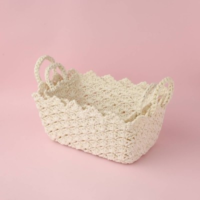 Elegant Lace Baskets  (Medium and Large)