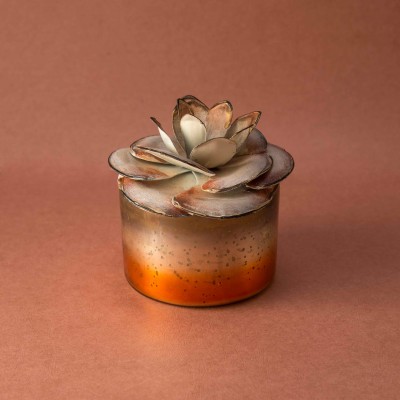 Camellia Lid Candle - Glass