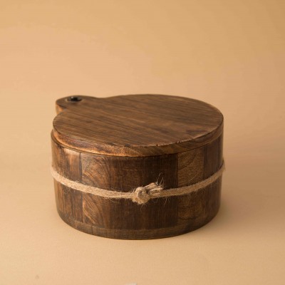 Sliding Lid Candle - Wood