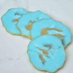 Resin Coasters Blue