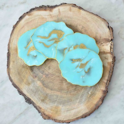 Resin Coasters Blue